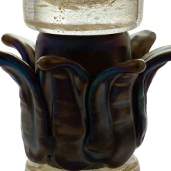 Officine di Murano 1295 Vaso con piede nero e oro 24 carati><noscript><img width=