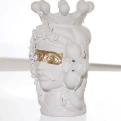 Stefania Boemi Vaso con testa di Don Venerando> Vasi Figurativi