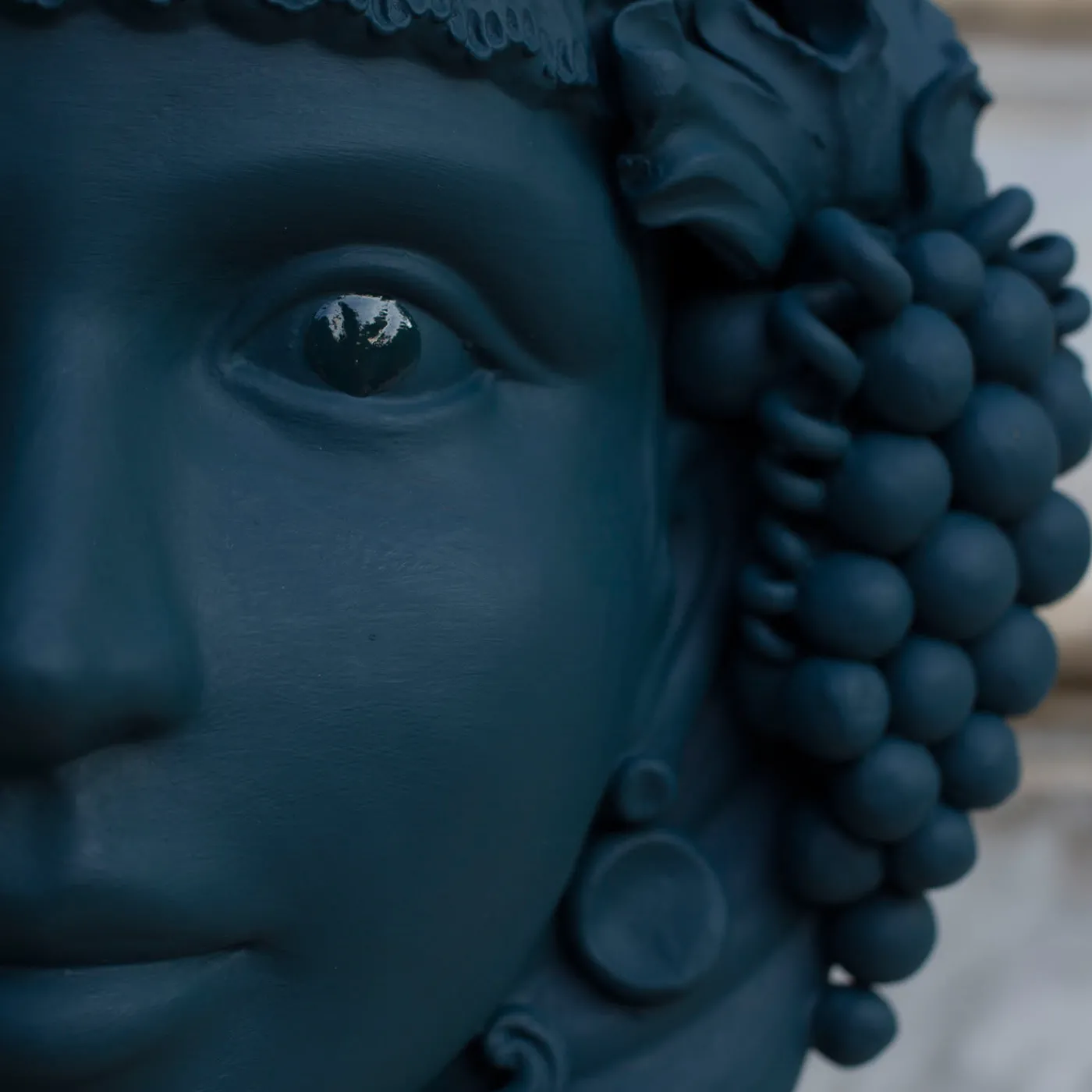 Stefania Boemi Vaso con testa di Gammazita> Vasi Figurativi