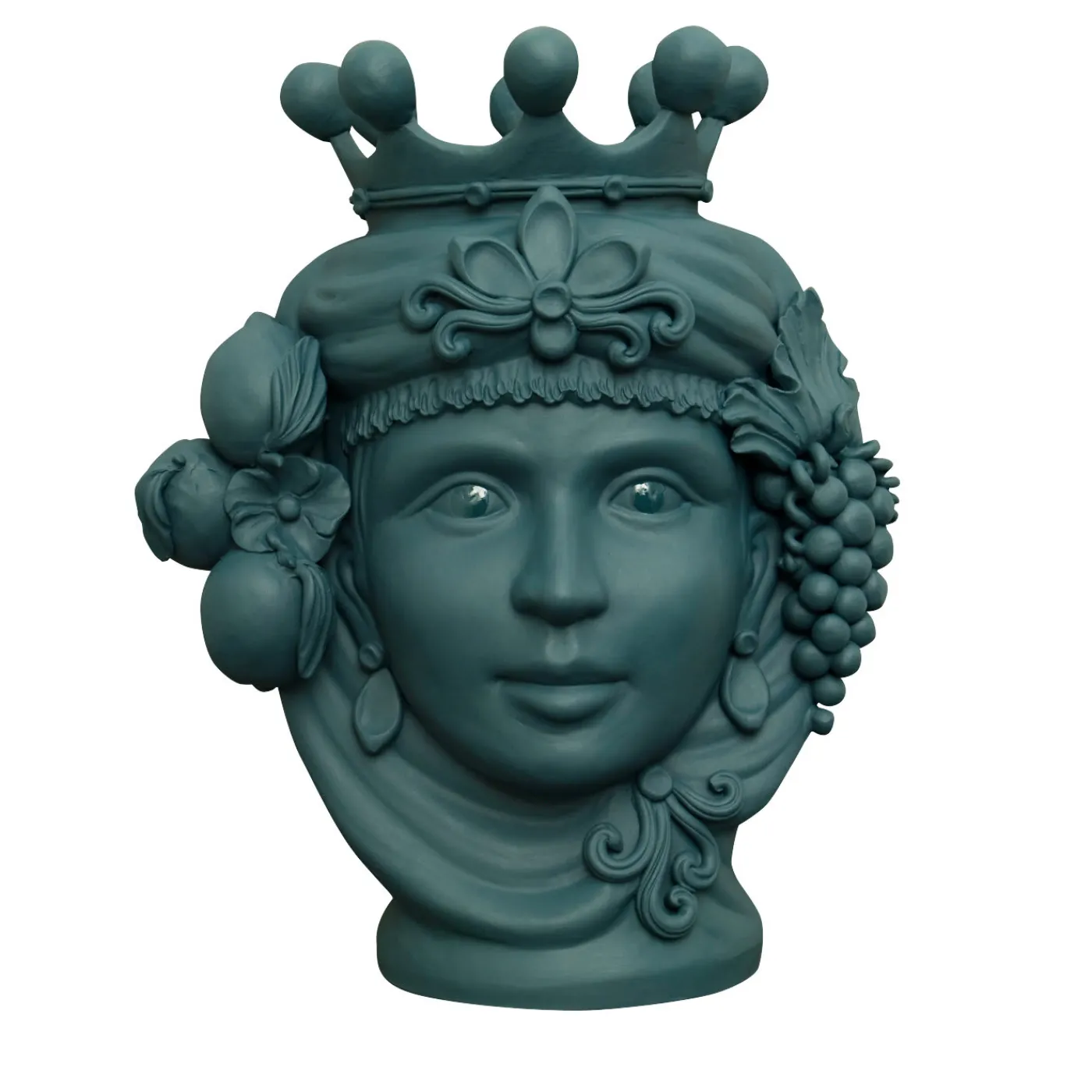 Stefania Boemi Vaso con testa Haretusa> Vasi Figurativi