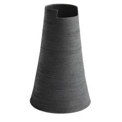 StudioNudo Vaso Cut Alto Nero Fumè in Ceramica> Vasi Decorativi