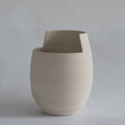 StudioNudo Vaso Cut Medio Colore Sabbia Chiara in Ceramica> Vasi Decorativi