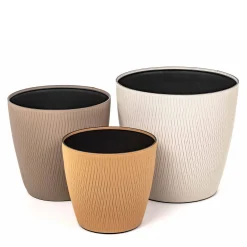 Pinetti Vaso da fiori beige chiaro in seta> Cachepot E Portavasi