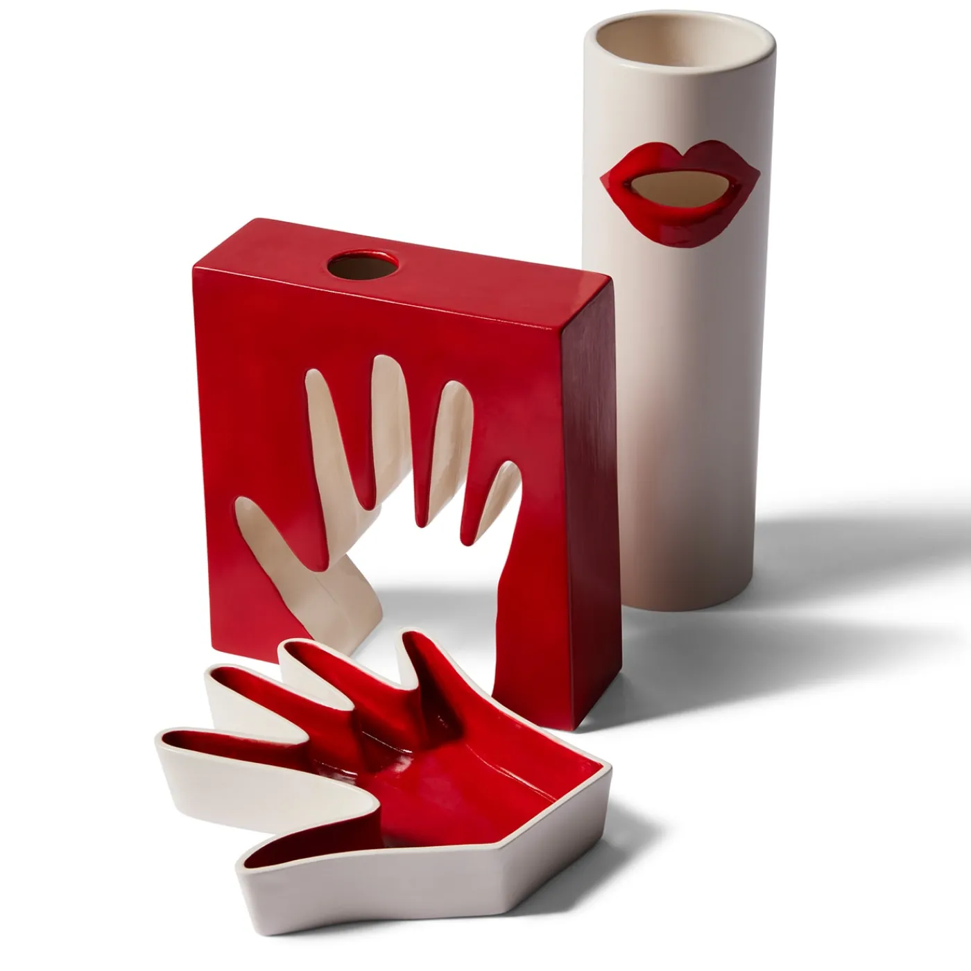 Cassina Vaso da fiori rosso Impronta di Ico Parisi> Vasi Da Fiori