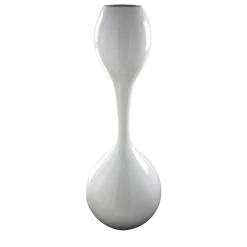 VGnewtrend Vaso decorativo bianco lucido Clessidra> Vasi Da Fiori