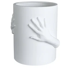 VGnewtrend Vaso decorativo bianco Obice David's Hands> Vasi Figurativi