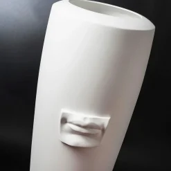 VGnewtrend Vaso decorativo bianco Obice David's Mouth> Vasi Figurativi