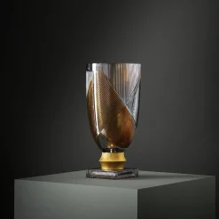 Baldi Home Jewels Vaso Decorativo in Cristallo Oro Piccolo Egeria><noscript><img width=