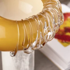 Aina Kari Vaso decorativo in vetro di Murano dorato Stravedamento><noscript><img width=