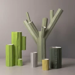 Paola Paronetto Vaso Decorativo Medio Cactus Corteccia E1/Primavera> Vasi Decorativi