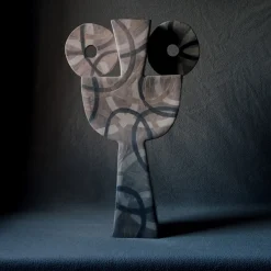 Chiara Berta Vaso Decorativo Otello in Terracotta Marrone><noscript><img width=