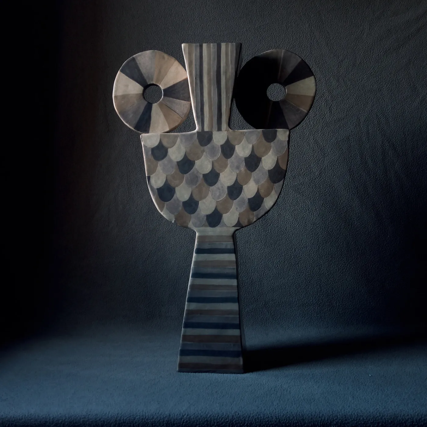 Chiara Berta Vaso Decorativo Otello in Terracotta Marrone> Vasi Decorativi