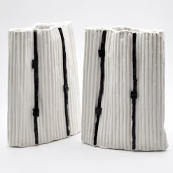 Design Center 1991 Vaso Decorativo Paesaggio 18 #2 Bianco di Nino Basso><noscript><img width=