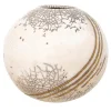 LDB Ceramiche Vaso Decorativo Sphere Pot in Ceramica Bianca> Vasi Decorativi