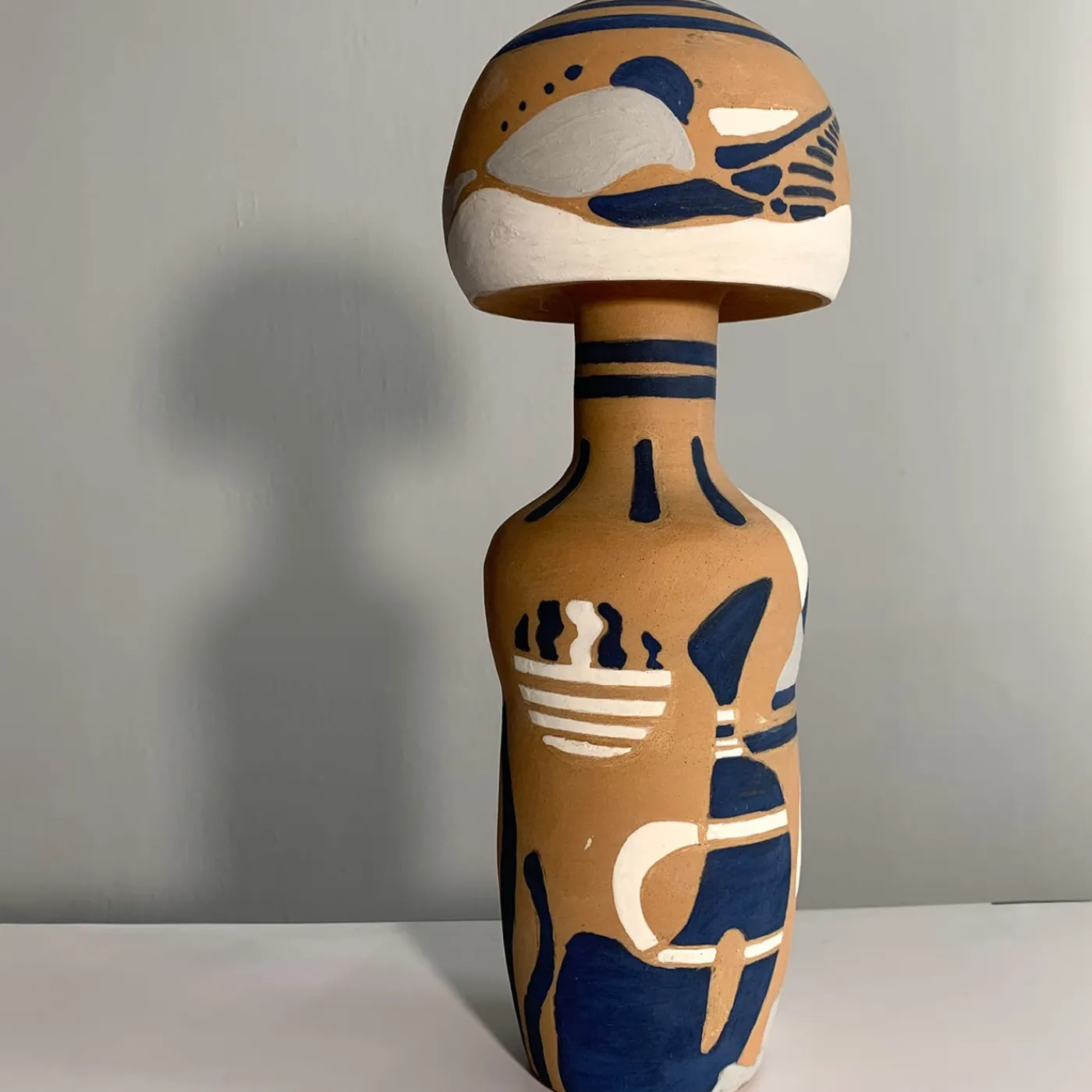 Enryhands Vaso Decorativo U2 con Motivo Astratto in Terracotta> Vasi Decorativi