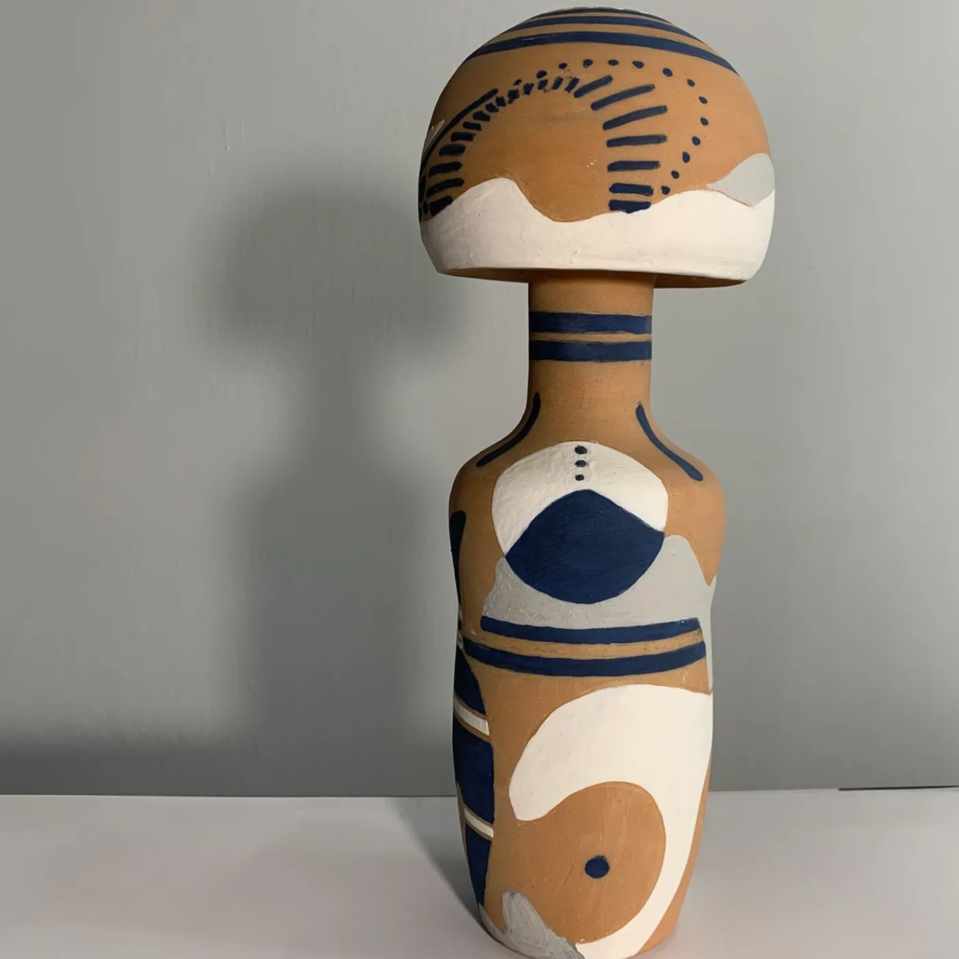 Enryhands Vaso Decorativo U2 con Motivo Astratto in Terracotta> Vasi Decorativi