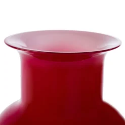 Officine di Murano 1295 Vaso Demajo Incamiciato Rosso e Bianco><noscript><img width=