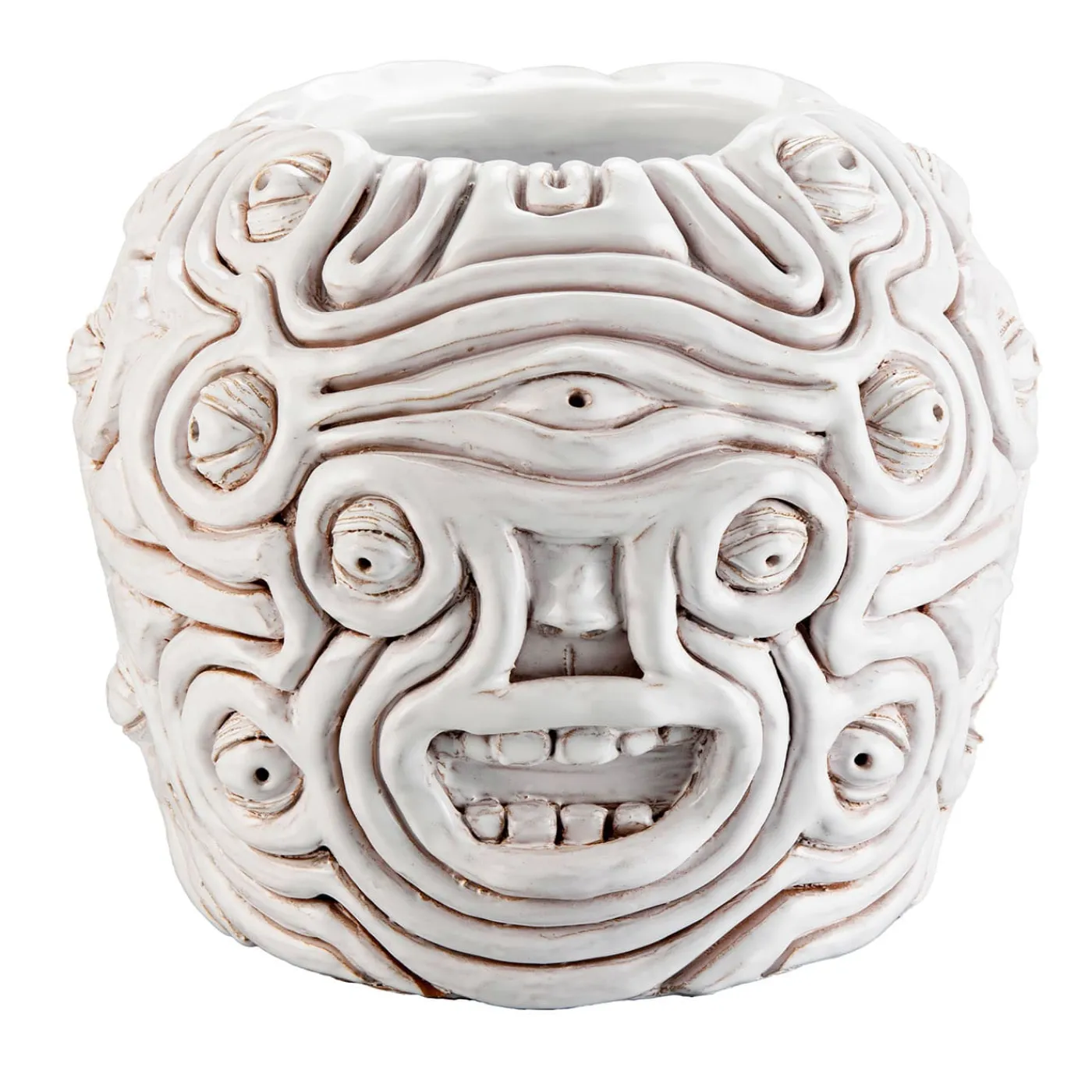 Freaklab Vaso eye Bianco #3> Vasi Figurativi