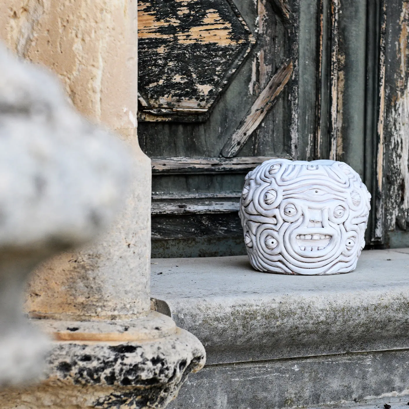 Freaklab Vaso eye Bianco #3> Vasi Figurativi