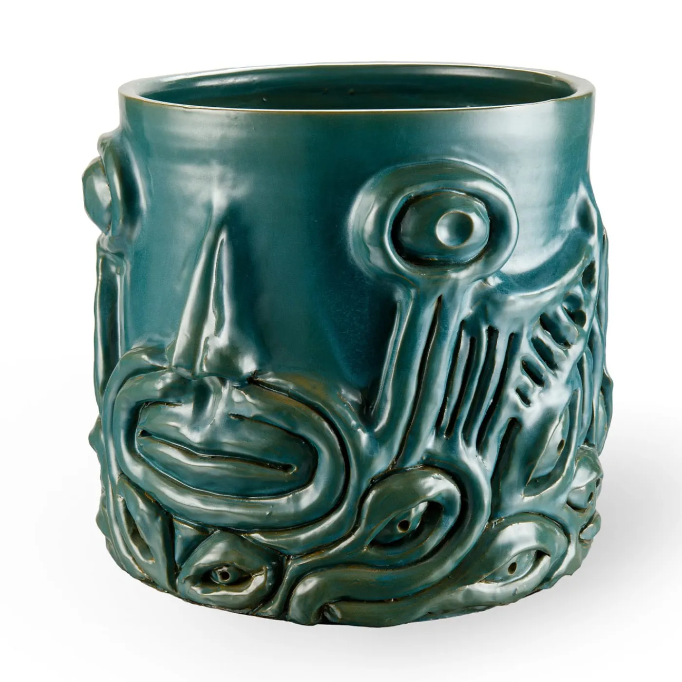 Freaklab Vaso eye Verde #2> Vasi Figurativi