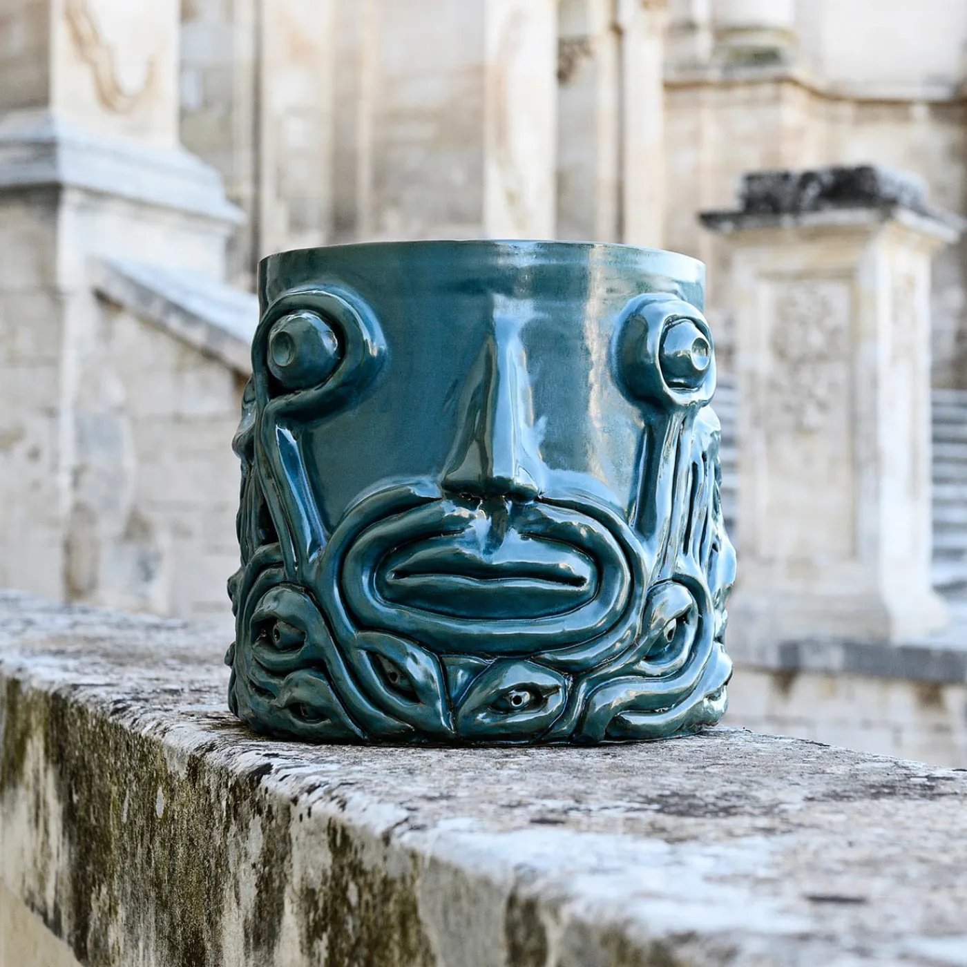 Freaklab Vaso eye Verde #2> Vasi Figurativi