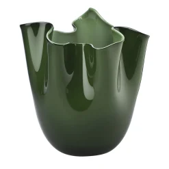 Venini Vaso Fazzoletto verde mela di Paolo e Fulvio Bianconi> Vasi Decorativi