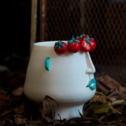 Patrizia Italiano Vaso Figurativo in Ceramica Multicolore Russidda><noscript><img width=