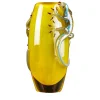VGnewtrend Vaso giallo con 2 gechi> Vasi Da Fiori