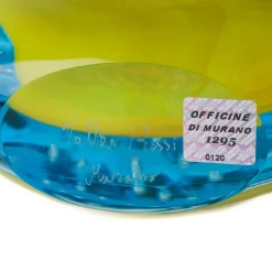 Officine di Murano 1295 Vaso giallo e azzurro Vrmbicolr><noscript><img width=