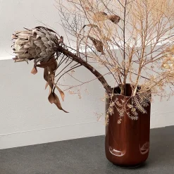 mg12 by Monica Geronimi Vaso Giuseppe Auburn in ceramica smaltata Mattone Lucido><noscript><img width=