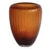 Micheluzzi Glass Vaso Goccia Ambra> Vasi Decorativi