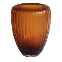 Micheluzzi Glass Vaso Goccia Ambra> Vasi Decorativi