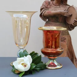 Griffe Montenapoleone by Vetrerie di Empoli Vaso grande Arlecchino Medici> Anfore