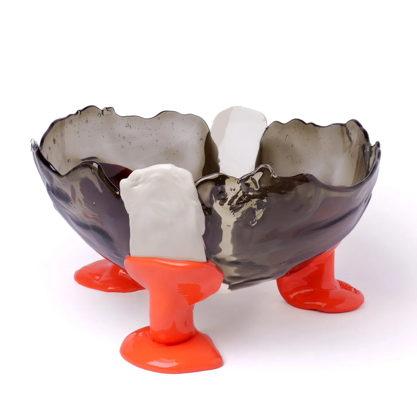 Corsi Design Factory Vaso Grande Big Collina Grigio e Arancione di Gaetano Pesce> Vasi Decorativi