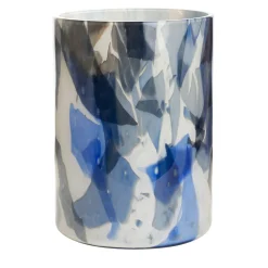 Stories Of Italy Vaso Grande in Vetro di Murano Blu con Tecnica Nougat> Vasi Decorativi