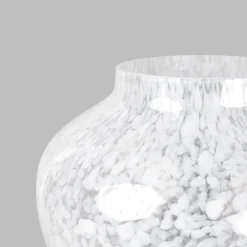 Stories Of Italy Vaso Grande in Vetro di Murano Bianco Opaline Olla> Vasi Decorativi