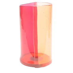 Corsi Design Factory Vaso grande rosa a due linee di Enzo Mari> Vasi Decorativi