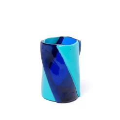 Corsi Design Factory Vaso Grande Twirl Blu e Turchese di Enzo Mari><noscript><img width=