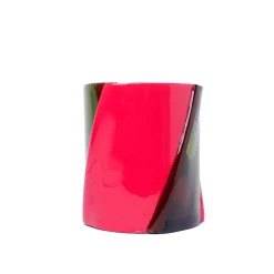 Corsi Design Factory Vaso Grande Twirl Verde e Fucsia di Enzo Mari><noscript><img width=