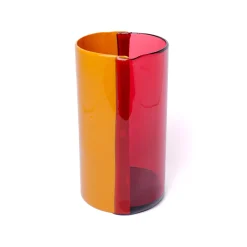 Corsi Design Factory Vaso Grande Two Lines Fucsia e Arancio di Enzo Mari><noscript><img width=