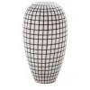 Morica Design Vaso Grid bianco e nero> Vasi Decorativi