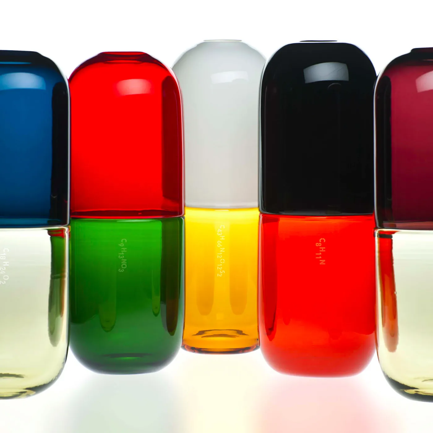 Venini Vaso Happy Pills di Fabio Novembre> Bottiglie Decorative