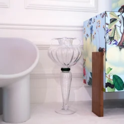 Driade Vaso Hera trasparente e verde di Borek Sipek> Vasi Decorativi