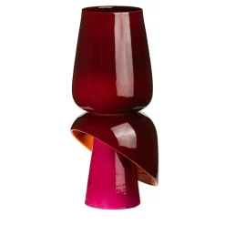 Rometti Vaso in Ceramica Bordeaux Toulipa di Luca Binaglia> Vasi Decorativi
