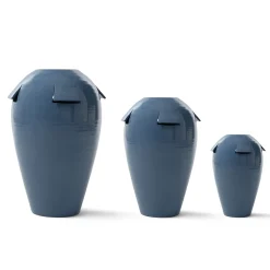SANTOPECCATORE Vaso in Ceramica Giara Azzurro> Vasi Decorativi