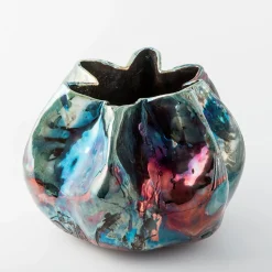 Design Center 1991 Vaso in Ceramica Policroma Il Giardino dei Segreti di Nino Basso><noscript><img width=