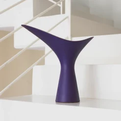 Rometti Vaso in Ceramica Viola Scuro Kàlla di Luca Binaglia> Vasi Decorativi