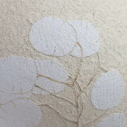 Elena Milani Vaso in gres bianca smaltata Flora Lunaria con motivo floreale><noscript><img width=