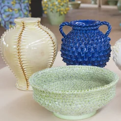 ND Dolfi Vaso in maiolica Pigna Reale><noscript><img width=