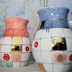 Coralla Maiuri Vaso in porcellana blu Calypso><noscript><img width=